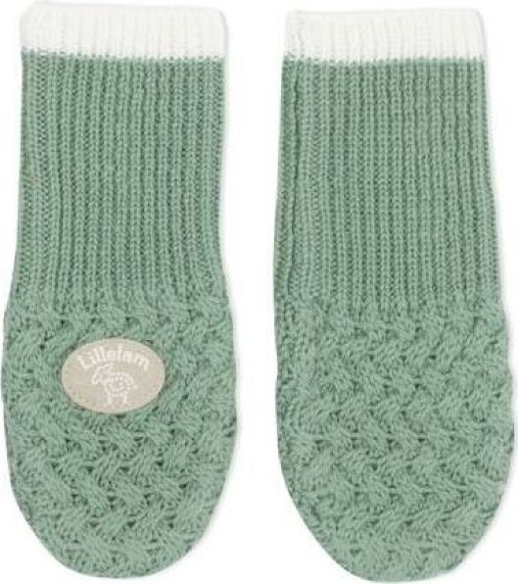 Classic votter i merinoull, Dus grønn/Sage