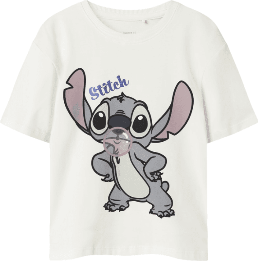 Name It Nkfakun Stitch t-skjorte til barn, Cloud Dancer