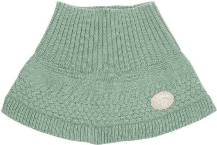 Classic hals i ull til barn, Dus grønn/Sage