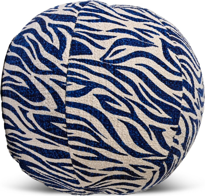 Bilde av Anima pute Ø35 cm Zebra-blå