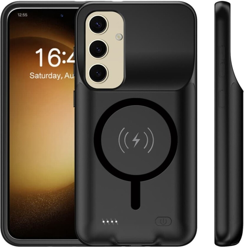 For Samsung Galaxy S25 Ladedeksel Shell 10000mAh batterikompatibel MagSafe