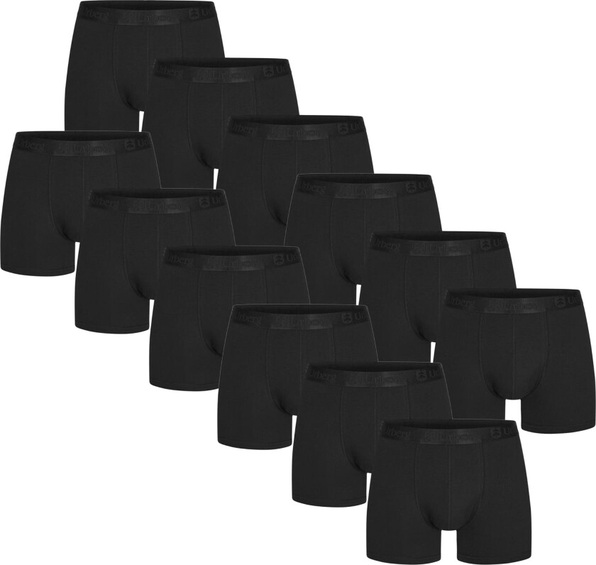 Bilde av Men's Bamboo Boxers 12-Pack Black Beauty