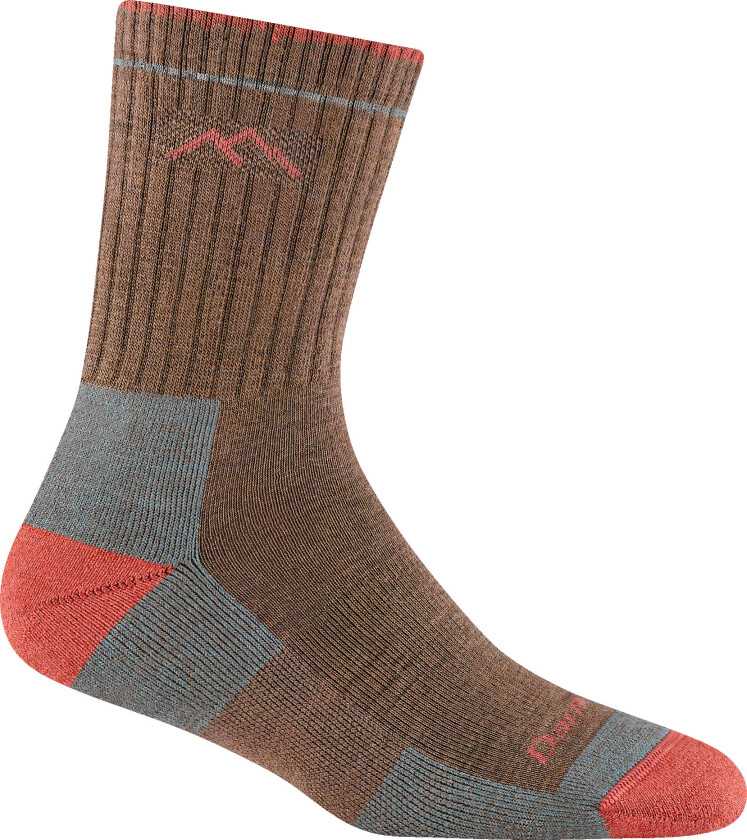 Women's Hiker Micro Crew Midweight Hiking Sock Cushion Bark
