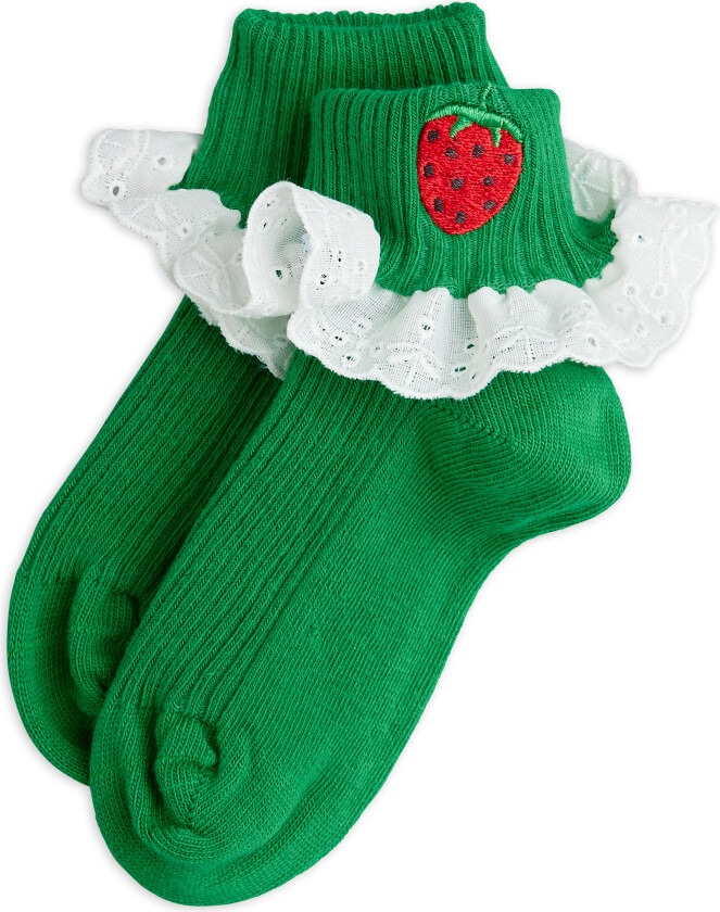 Strawberry Emb-sokker Green Green 32-35 EU Grønn 32-35 EU kvinne
