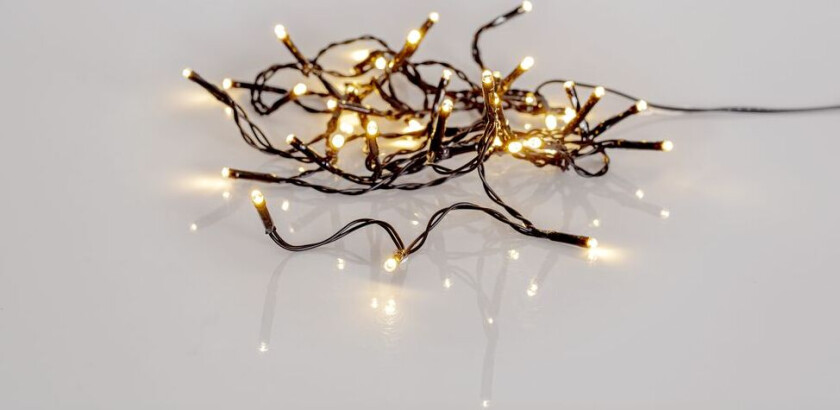 Lyslenke Skinnende Varmhvit - 40 LED, 2,8 meter / Utendørs