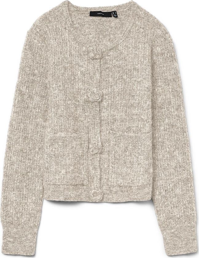 Kardigan vmBlossom LS O-neck Boo - Grå