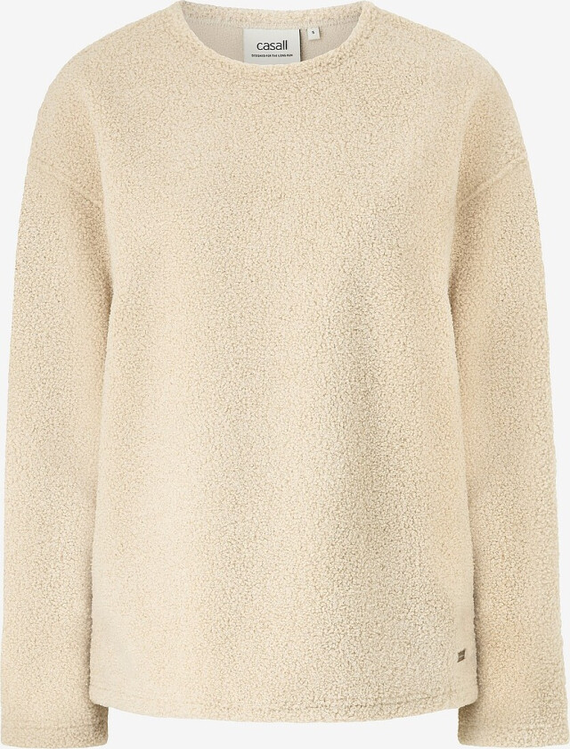 Genser Sherpa Long Sleeve Crew - Beige