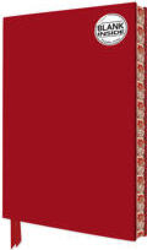 Ruby Red Blank Artisan Notebook (Flame Tree Journals)
