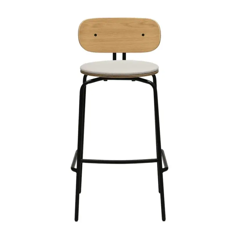 Curious Barkrakk eik/svart White Sands