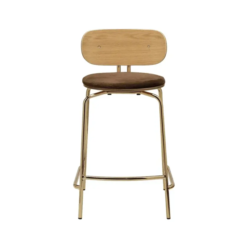 Curious lav barkrakk eik/messing Teddy Brown