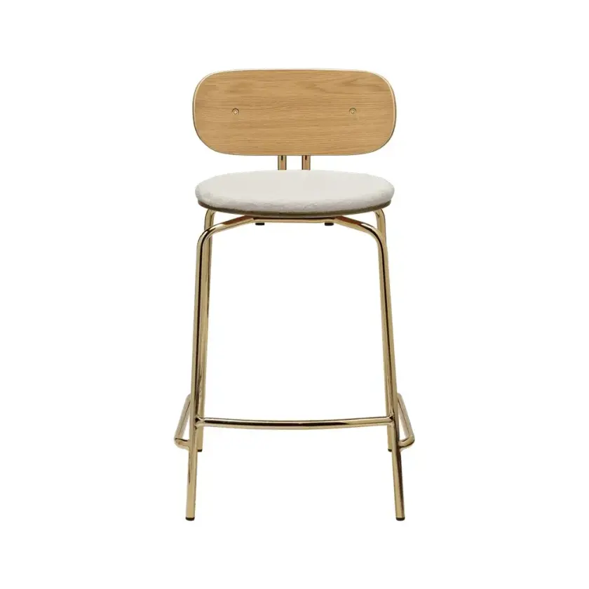 Curious lav barkrakk eik/messing Teddy White