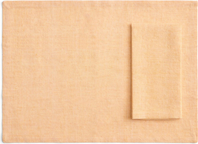 Tavolo bordbrikke/serviett 4-pakning Soft orange