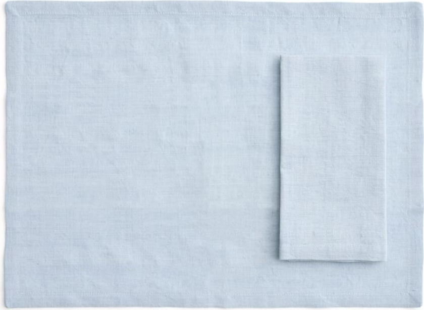 Tavolo bordbrikke/serviett 4-pakning Soft blue