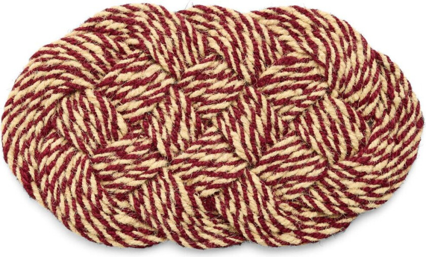 Coco dørmatte 40x80 cm Swirl bordeaux-off white