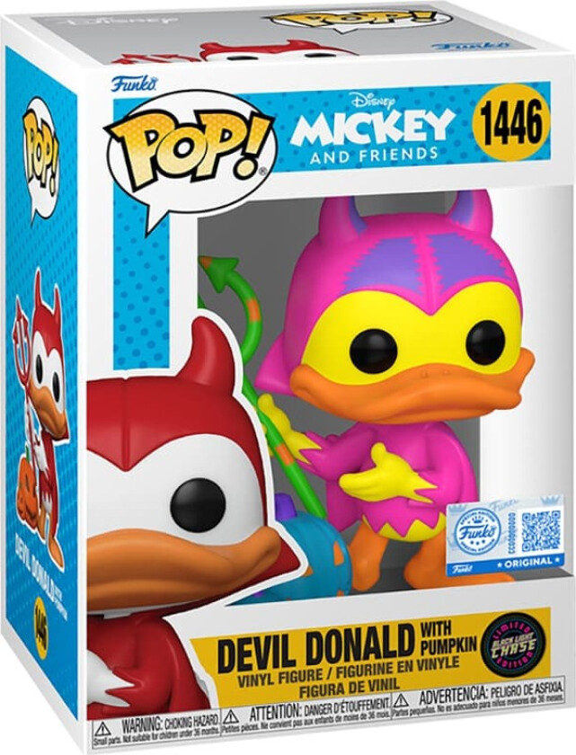POP Disney m/Chase actionfigur (Devil Donald with Pumpkin)