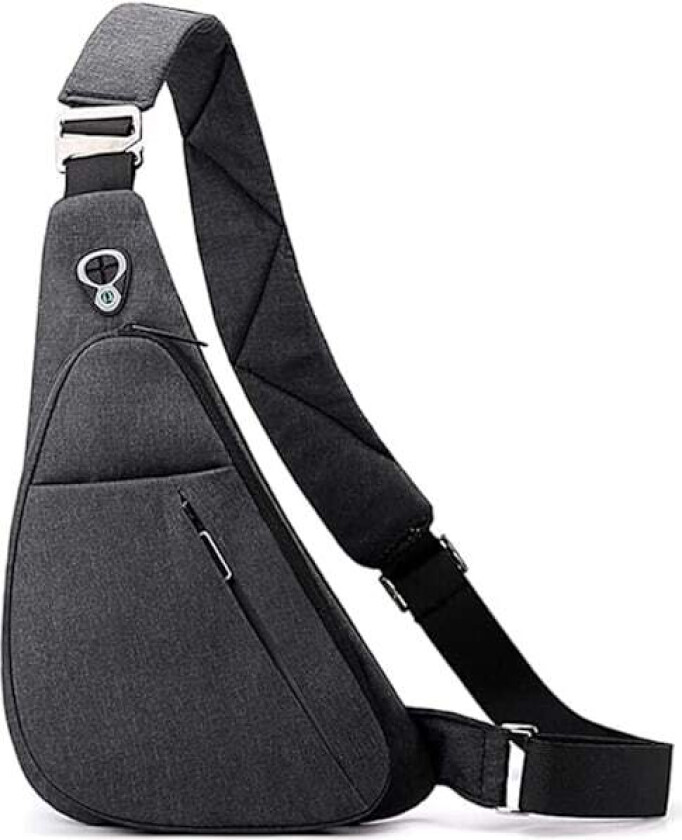 Sling Bag Crossbody Ryggsekk Skulder Fottur Dagstursekk for Menn Anti-Tyv Bryst Personlig Lomme Utendørs