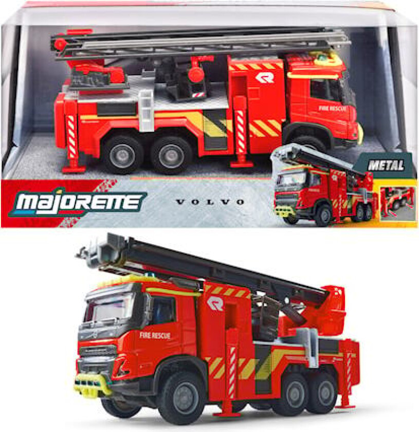 Majorette International Volvo FMX Lastebil Brannbil
