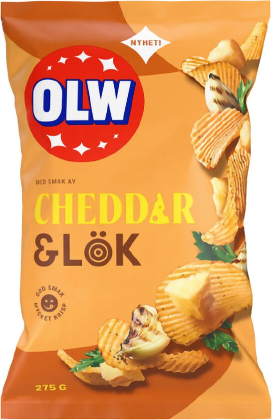 OLW Cheddar & Løk - 275 gram