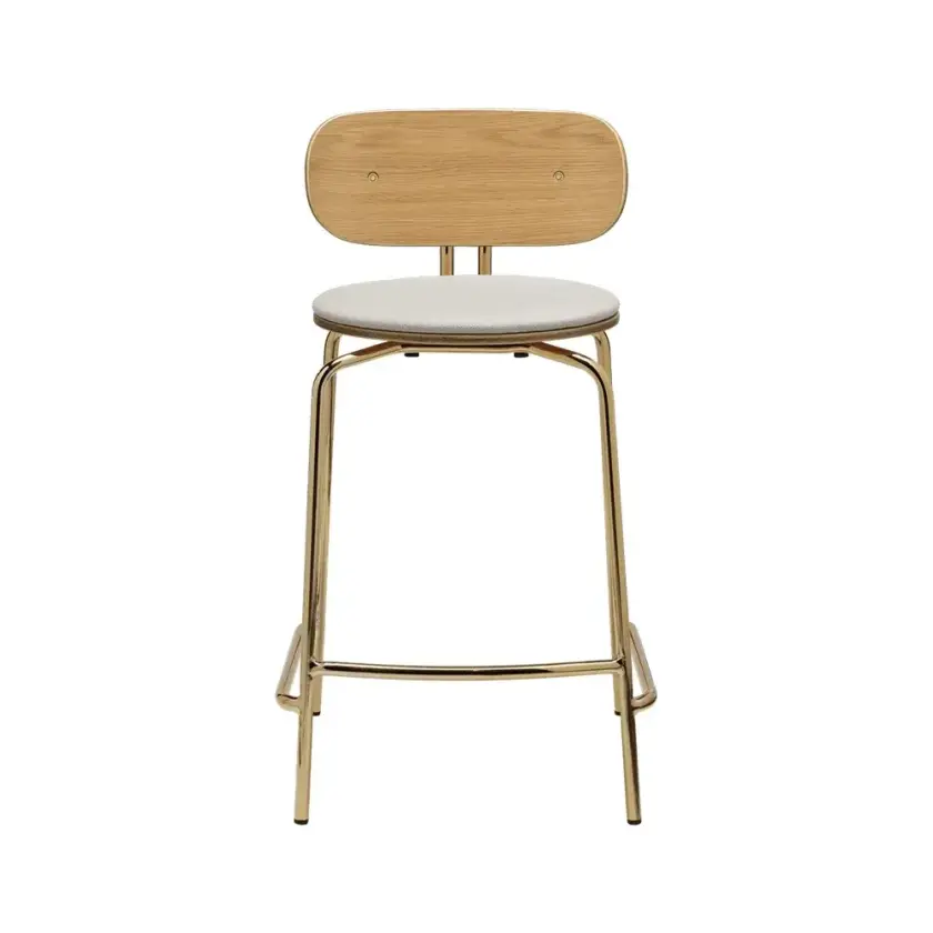 Curious lav barkrakk eik/messing White Sands