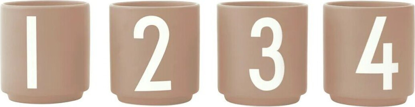 espressokopp 4-pakn. Beige