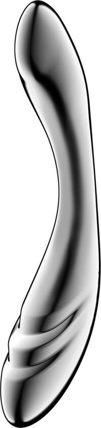 Pure Gravity 3 Ståldildo - Sølv