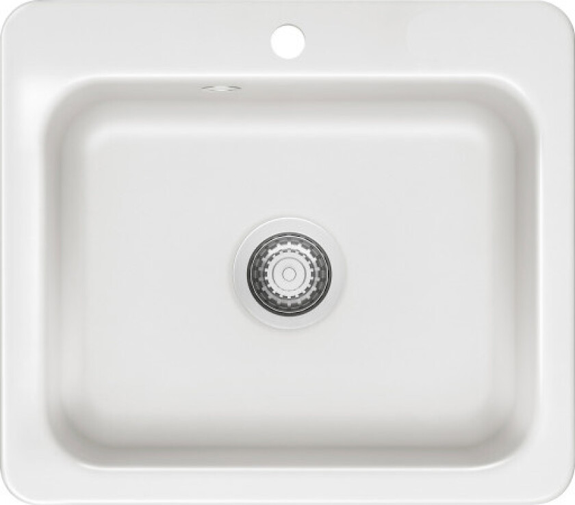 Juna 57 kjøkkenvask, 57,5x51 cm, hvit