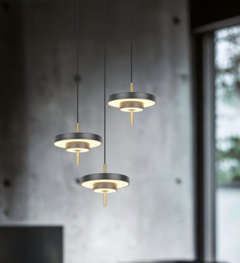 Keaton LED taklampe Sort