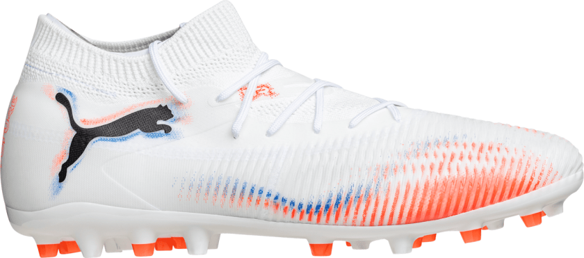 FUTURE 8 Match MG, fotballsko gress og kunstgress, unisex Puma White-Puma Blac