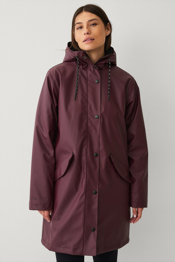 Regnparkas Padded PU W - Brun