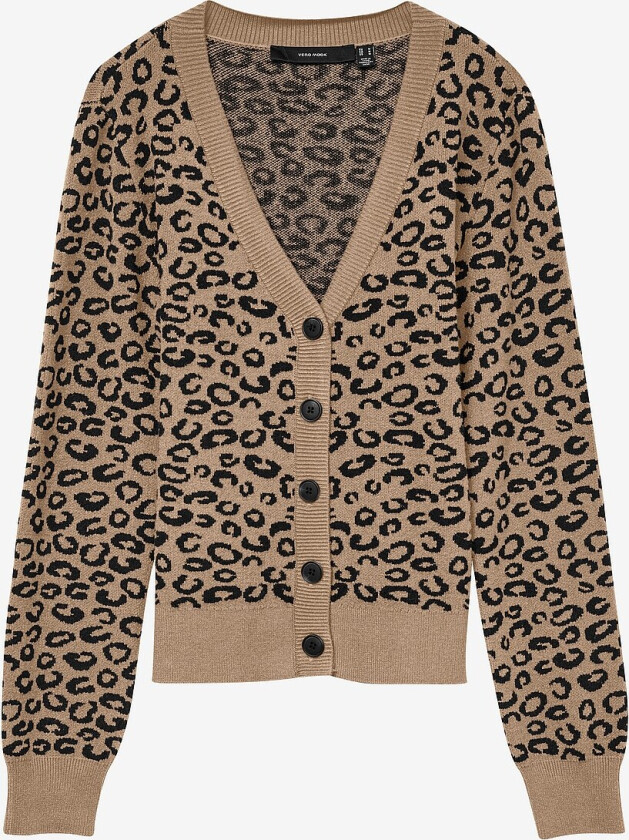 Kardigan vmcNancy LS V-neck Cardigan Boo Cur - Brun