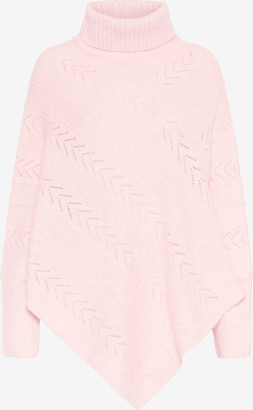 Poncho crHoliday Turtelneck - Rosa
