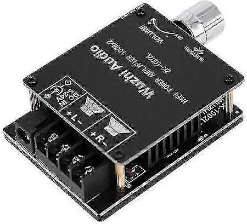 Mini stereo forsterker for MINI, Bluetooth 5.0, 100Wx2 trådløs lyd