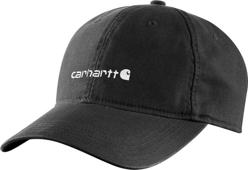 Women's Canvas Embroidered Graphic Cap Black