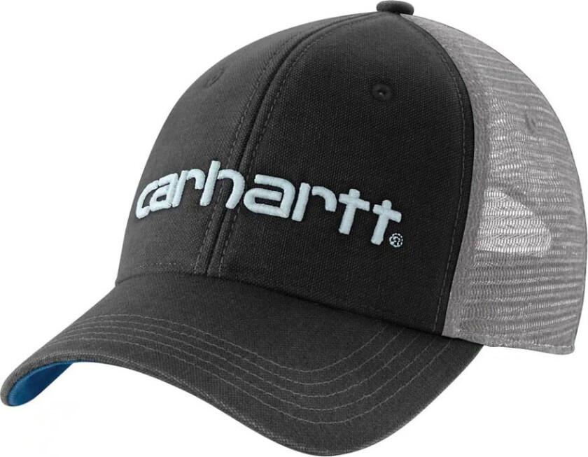 Canvas Mesh-Back Logo Graphic Cap Black/Dark Horizon Blue