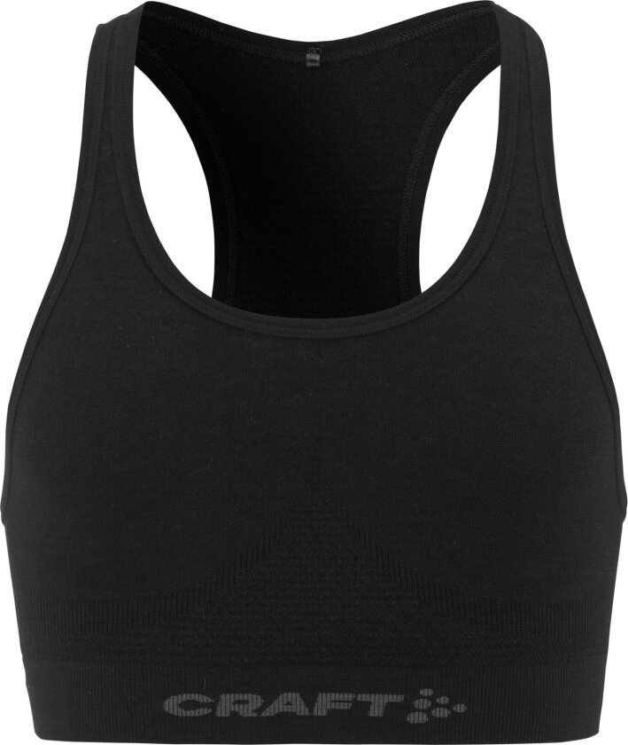 Women's Wool Seamless Bra Black