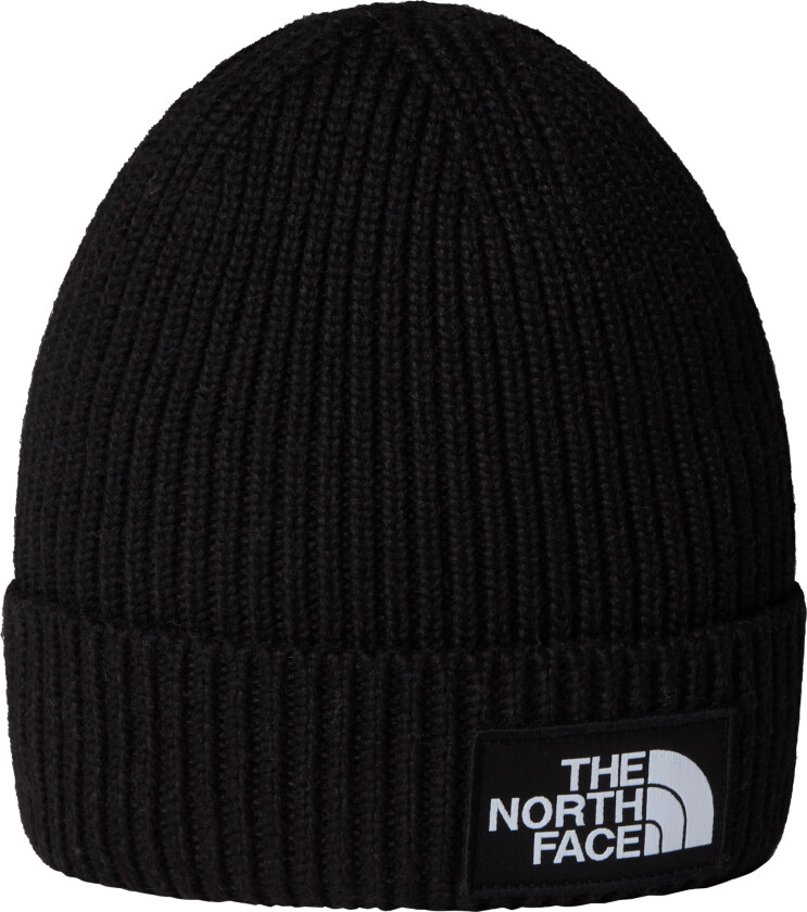 Kids' TNF Logo Box Cuffed Beanie TNF Black