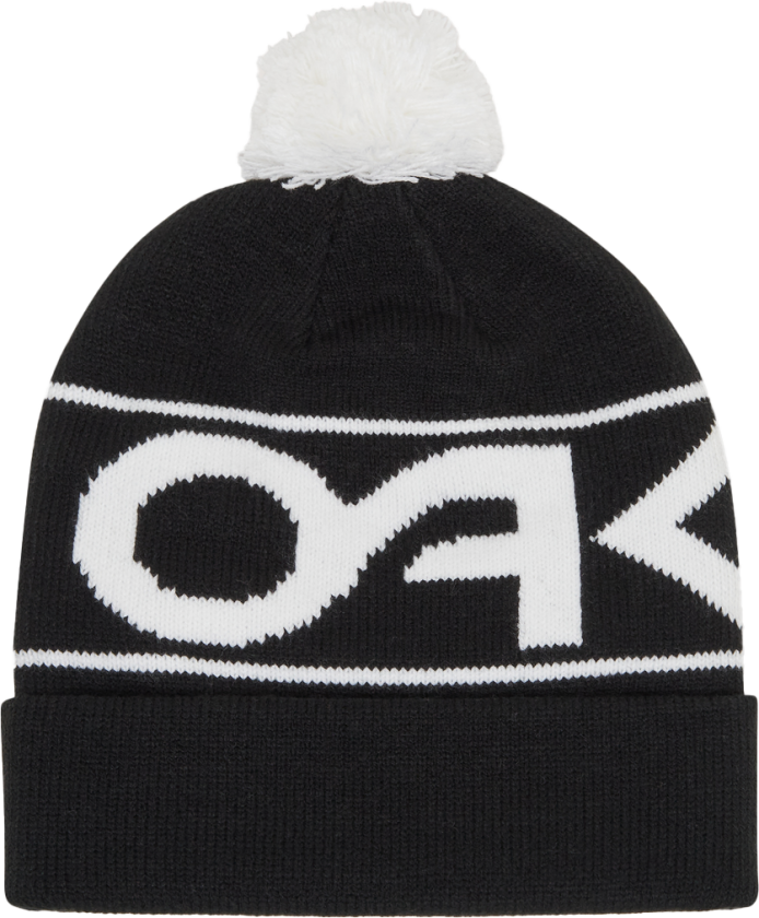 Factory Cuff Beanie Black/White Logo