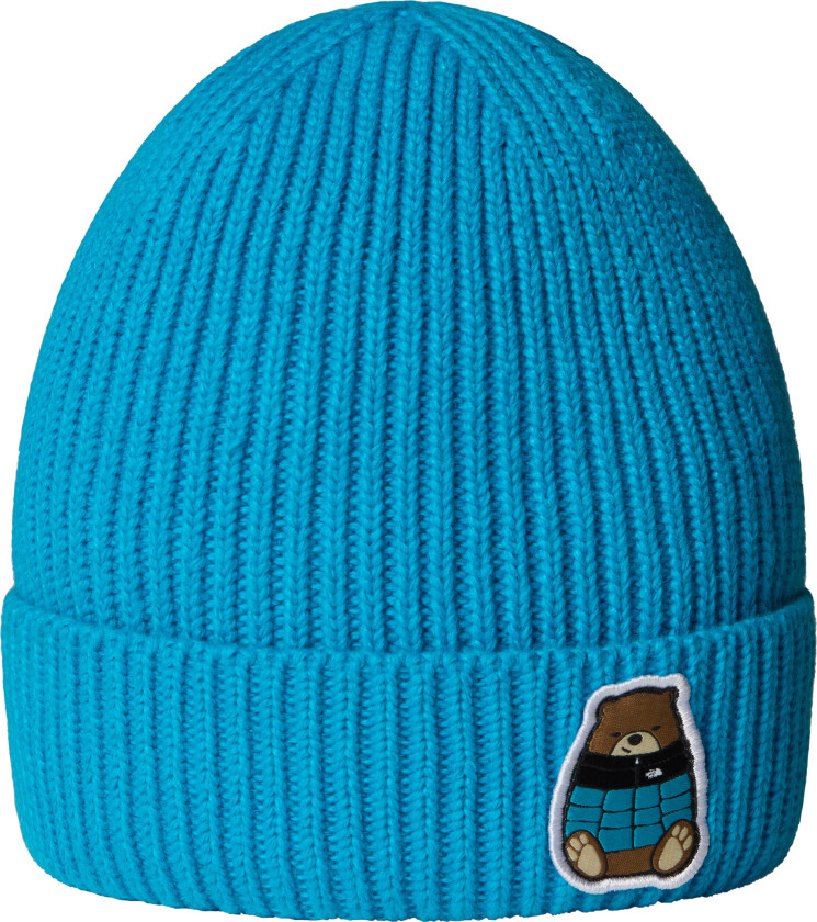 Kids' TNF Logo Box Cuffed Beanie Meridian Blue/nuptse Be