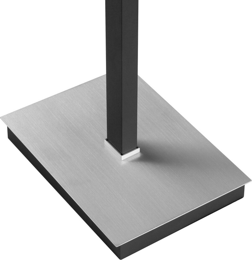LED-gulvlampe Pulse, svart, høyde 150 cm, metall, leselampe