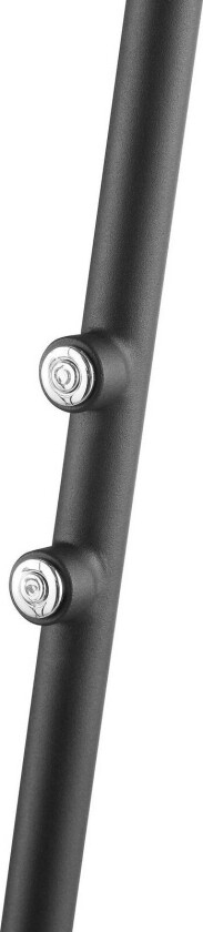 LED-gulvlampe Glow-Sphere, høyde 146 cm, svart, metall