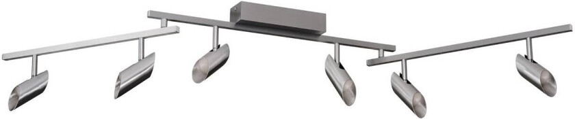 LED-downlight Risell, lengde 142 cm, aluminiumfarget