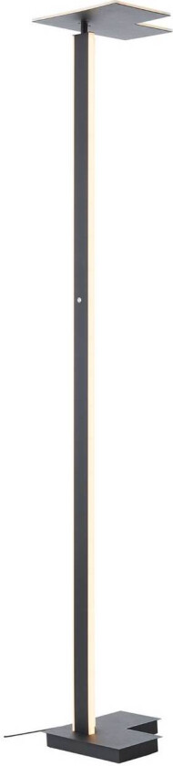 LED-gulvlampe Mora, antrasitt, høyde 178 cm, metall
