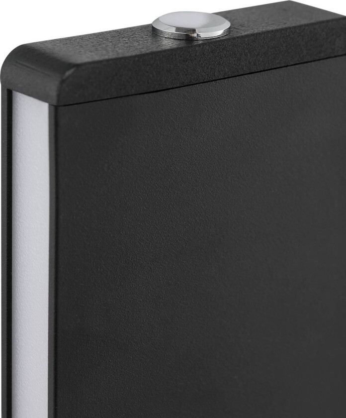 LED-bordlampe Arcus, svart/brun, høyde 56 cm, metall/tre