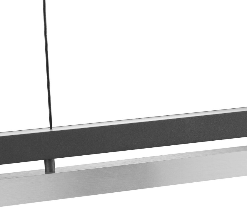 LED-hengelampe Pulse, lengde 120 cm, svart, metall