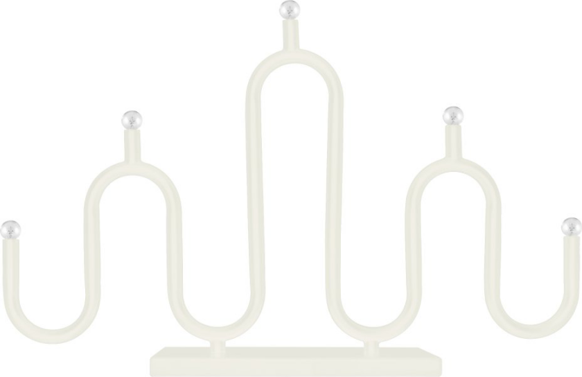 Noel 5 adventslysestake Elfenbenshvit