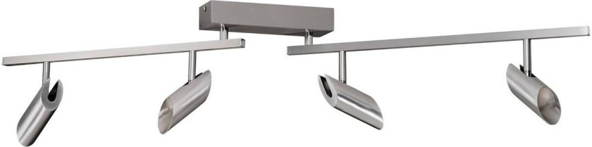 LED-downlight Risell, lengde 104 cm, aluminiumfarget