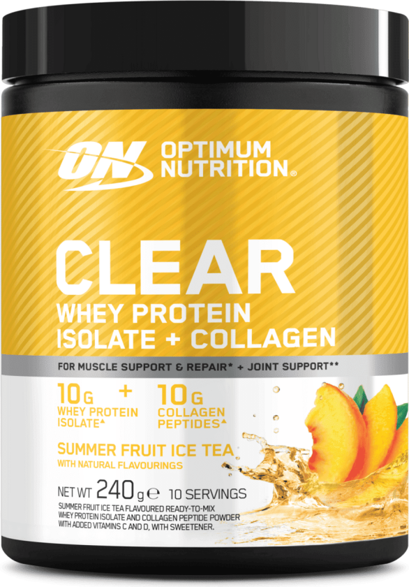 Clear Whey Collagen 280g Summer Fruit Ice tea, proteinpulver Ice Tea