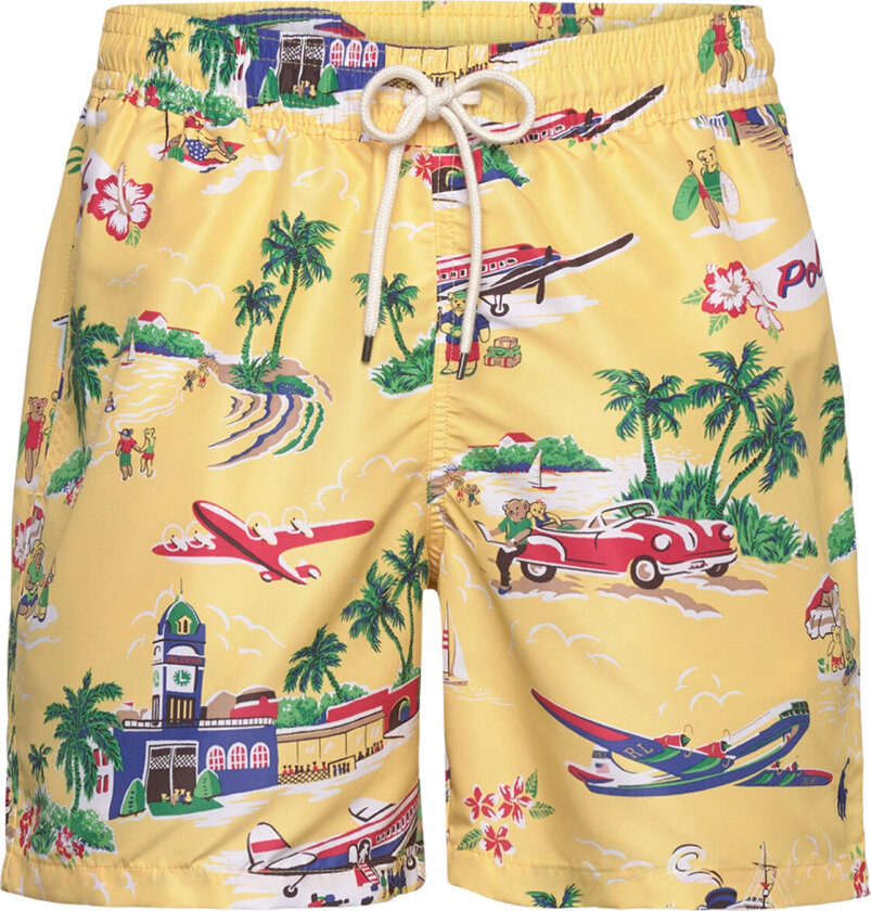 5.75-Inch Traveler Polo Bear Swim Trunk Badeshorts Yellow Polo Ralph Lauren