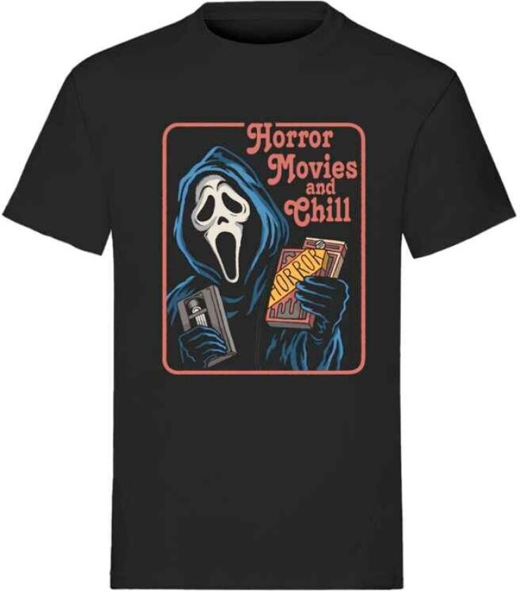 T-skjorte - Ghostface - Horror Movie and Chill - S til 3XL - Herrer - svart