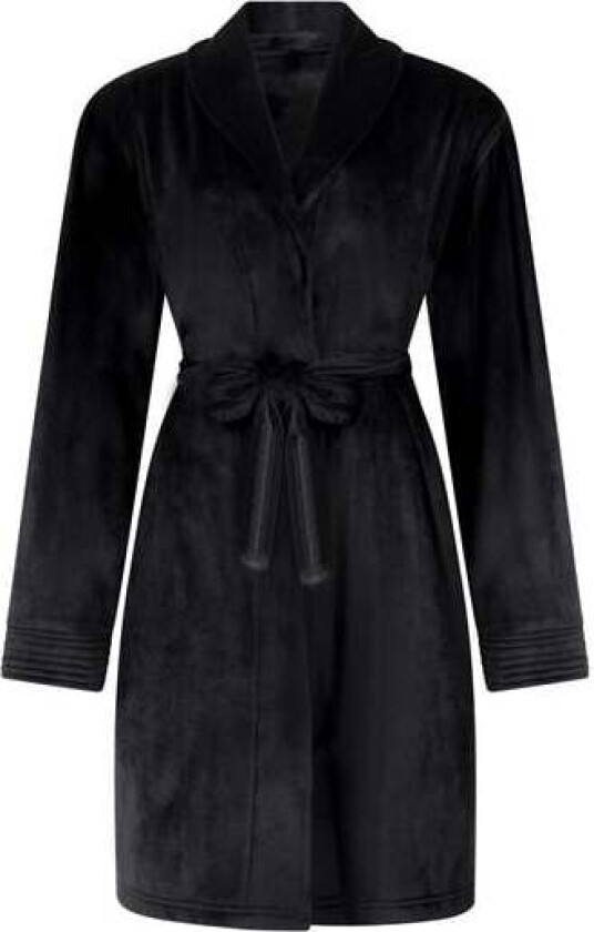 Badekåpe Velours Svart